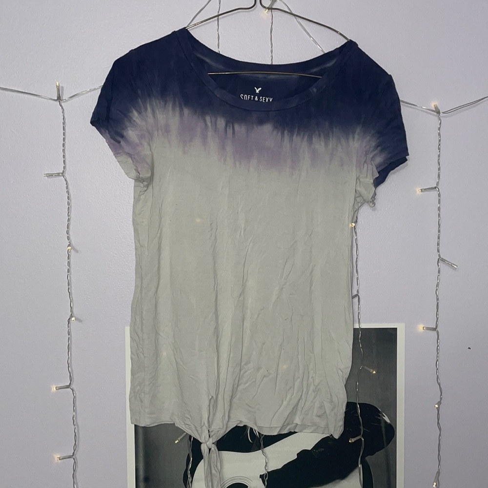 Soft&Sexy white & purple tee